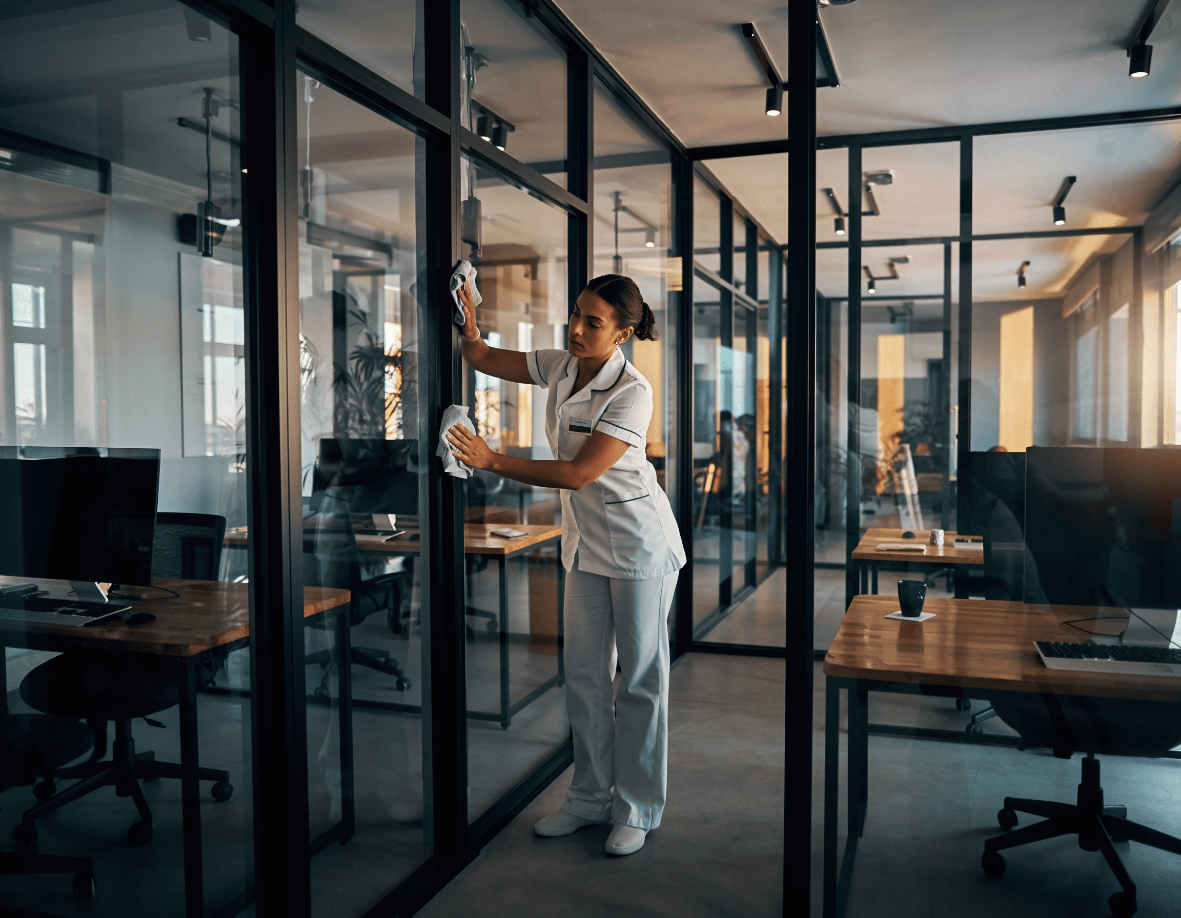 Professional cleaning background